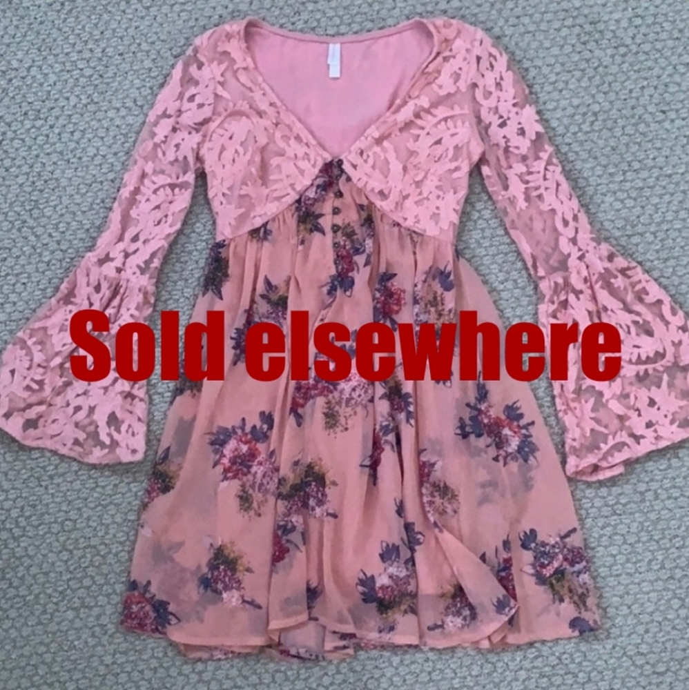 Pink Floral Dress